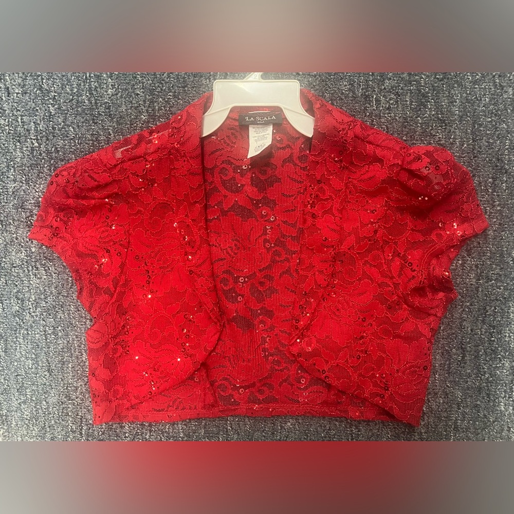 La Scala Sheer Lace Shrug